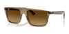 Ray-Ban RB2222F Sunglasses | Size 57 / Striped Green №143985 / Gradient Brown (3N 13.80%)
