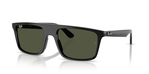 Ray-Ban RB2222F Sunglasses / Size 57 / Black №901/31 / Green (3N 13.2%)