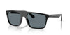 Ray-Ban RB2222F Sunglasses | Size 57 / Black №901/3R / Dark Blue (Polarized) (3P 13.7%)