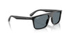 Ray-Ban RB2222F Sunglasses | Size 57 / Black №901/31 / Green (3N 13.2%)