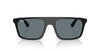 Ray-Ban RB2222F Sunglasses | Size 57 / Black №901/31 / Green (3N 13.2%)