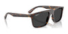 Ray-Ban RB2222F Sunglasses | Size 57 / Black №901/31 / Green (3N 13.2%)