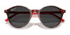 Ray-Ban BERNARD RB2230F Sunglasses | Size 51 / Transparent Shade Fantasy Green №14210A / Brown (3N 14%)