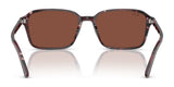 Ray-Ban RAIMOND RB2231F Sunglasses feature a square shape with marbled brown frames, full-rim design, and stylish brown lenses against a white background.