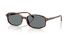 Ray-Ban RB2232F Sunglasses | Size 54 / Striped Havana №954/62 / Blue (2N 21.70%)