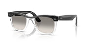 Ray-Ban WAYFARER RB2240F Sunglasses | Size 52 / Black On Transparent №129432 / Clear Gradient Grey (2N 33.3%)