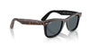 Ray-Ban WAYFARER RB2240F Sunglasses | Size 52 / Black On Transparent №129432 / Clear Gradient Grey (2N 33.3%)