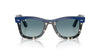 Ray-Ban WAYFARER RB2240F Sunglasses | Size 52 / Black On Transparent №129432 / Clear Gradient Grey (2N 33.3%)