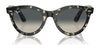 Ray-Ban WAYFARER WAY RB2241 Sunglasses / Black №901/31 / Green (3N 13.2%) / Size 51