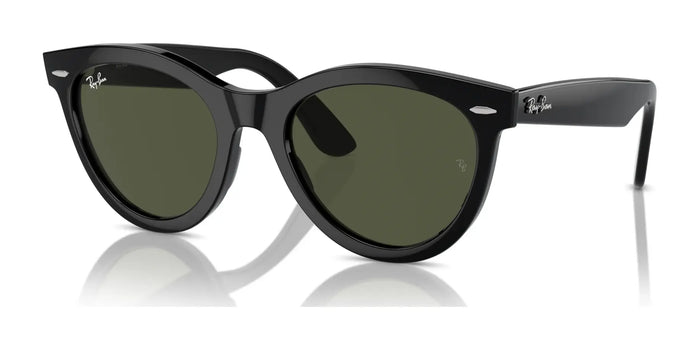Ray-Ban WAYFARER WAY RB2241 Sunglasses / Black №901/31 / Green (3N 13.2%) / Size 51