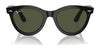 Ray-Ban WAYFARER WAY RB2241 Sunglasses / Black №901/31 / Green (3N 13.2%) / Size 51
