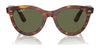 Ray-Ban WAYFARER WAY RB2241 Sunglasses / Black №901/31 / Green (3N 13.2%) / Size 51