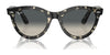 Ray-Ban WAYFARER WAY RB2241F Sunglasses | Size 54 / Black №901/31 / Green (3N 13.2%)