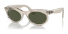 Ray-Ban WAYFARER OVAL RB2242F Sunglasses | Size 53 / Photo Waves Grey №138331 / Green (3N 13.2%)