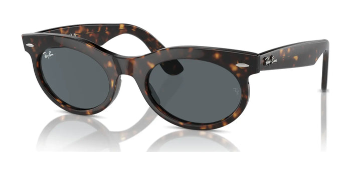 Ray-Ban WAYFARER OVAL RB2242F Sunglasses | Size 53 / Havana №902/R5 / Blue (3N 10.7%)
