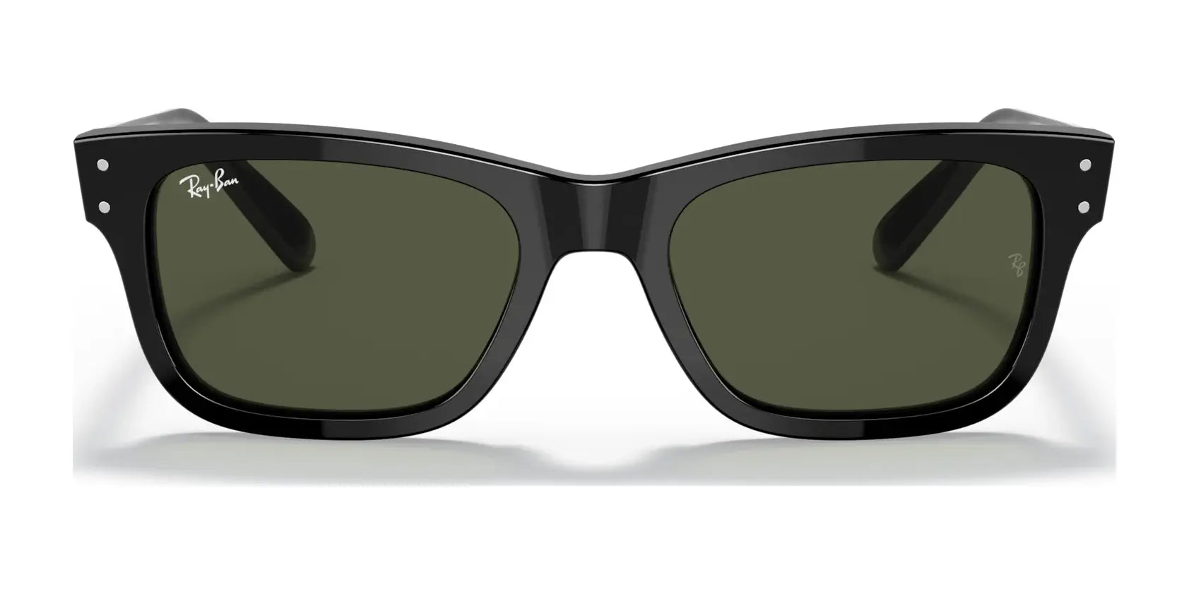 Explore the stylish Ray-Ban MR BURBANK RB2283 Sunglasses. With a black square acetate frame and dark green lenses providing 100% UV protection, they seamlessly combine fashion and practicality for sunny days.