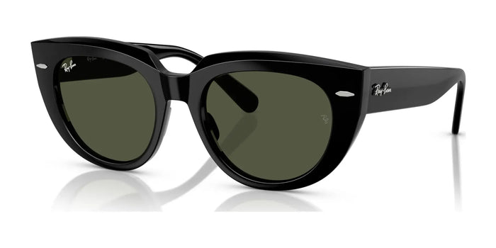 Ray-Ban DOREEN RB2286F Sunglasses | Size 52 / Black №901/31 / G-15 Green (3N 13.2%)