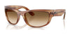 Ray-Ban MEGA BALORAMA RB2289 Sunglasses / Striped Brown №140351 / Clear Gradient Brown (2N 30.5%) / Size 60