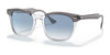 Ray-Ban HAWKEYE RB2298 Sunglasses / Grey On Transparent №13553F / Clear Blue (2N 29.9%) / Size 52