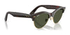 Ray-Ban CLUBMASTER WAY RB2341 Sunglasses / Black On Gold №901/31 / Green (3N 13.2%) / Size 54