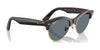 Ray-Ban CLUBMASTER WAY RB2341 Sunglasses / Black On Gold №901/31 / Green (3N 13.2%) / Size 54