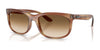 Ray-Ban BALORETTE RB2389 Sunglasses / Striped Brown №140351 / Clear Gradient Brown (2N 30.5%) / Size 57