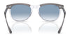 Ray-Ban EAGLEEYE RB2398 Sunglasses / Black On Transparent №129431 / Green (3N 13.2%) / Size 53