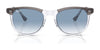 Ray-Ban EAGLEEYE RB2398 Sunglasses / Black On Transparent №129431 / Green (3N 13.2%) / Size 53