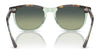 Ray-Ban EAGLEEYE RB2398 Sunglasses / Black On Transparent №129431 / Green (3N 13.2%) / Size 53