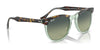 Ray-Ban EAGLEEYE RB2398 Sunglasses / Black On Transparent №129431 / Green (3N 13.2%) / Size 53
