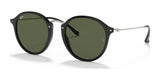 Ray-Ban ROUND RB2447 Sunglasses Black / G-15 Green