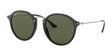 Ray-Ban ROUND RB2447F Sunglasses Black / G-15 Green (Polarized)