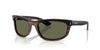 Ray-Ban BALORAMA RB2489 Sunglasses | Size 62 / Black On Havana №144058 / Green (Polarized) (3P 11%)