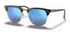Ray-Ban CLUBMASTER RB3016 Sunglasses / Havana On Gold №114517 / Blue Flash (3N 9.70%) / Size 49
