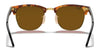 Ray-Ban CLUBMASTER RB3016 Sunglasses / Black №1305B1 / Dark Grey (3N 12%) / Size 49