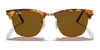 Ray-Ban CLUBMASTER RB3016 Sunglasses / Black №1305B1 / Dark Grey (3N 12%) / Size 49