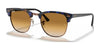 Ray-Ban CLUBMASTER RB3016 Sunglasses / Brown & Blue №125651 / Light Brown Gradient (2N 30.5%) / Size 49