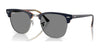Ray-Ban CLUBMASTER RB3016 Sunglasses / Gunmetal Blue №1278B1 / Dark Grey (3N 12%) / Size 49