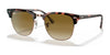 Ray-Ban CLUBMASTER RB3016 Sunglasses / Pink Havana №133751 / Light Brown Gradient (2N 30.5%) / Size 51