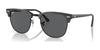 Ray-Ban CLUBMASTER RB3016 Sunglasses / Grey On Black №1367B1 / Dark Grey (3N 15.30%) / Size 49