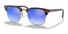 Ray-Ban CLUBMASTER RB3016 Sunglasses / Red Havana №990/7Q / Blue Flash (3N 15%) / Size 51