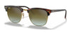 Ray-Ban CLUBMASTER RB3016 Sunglasses / Red Havana №990/9J / Green Gradient Flash (3N 16%) / Size 49