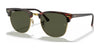 Ray-Ban CLUBMASTER RB3016 Sunglasses / Tortoise On Gold №W0366 / G-15 Green (3N 13.2%) / Size 49