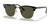 Ray-Ban CLUBMASTER RB3016F Sunglasses | Size 55 / Black On Gold №W0365