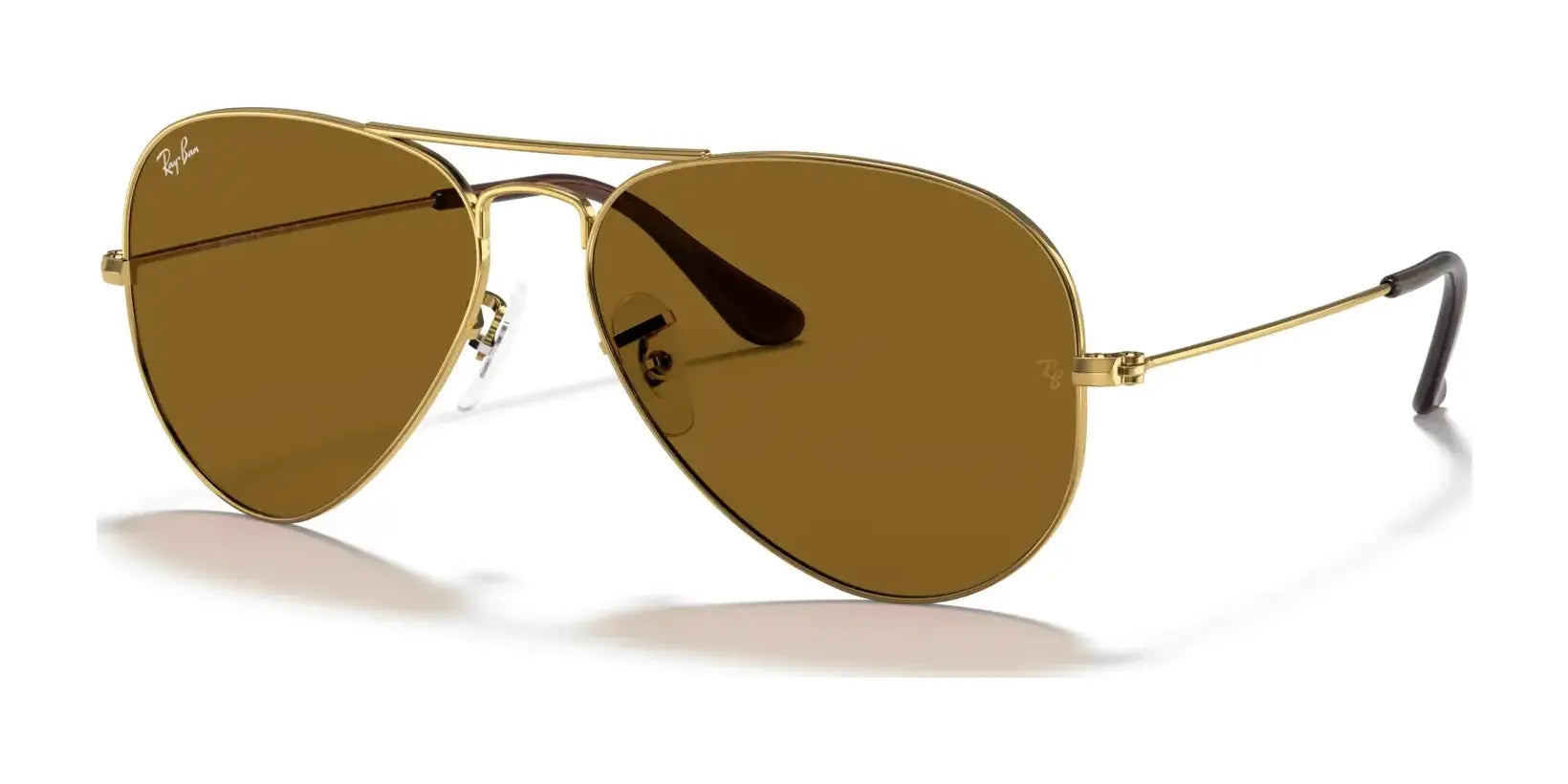 Ray-Ban AVIATOR LARGE METAL RB3025 Sunglasses | Size 55 Arista Gold / B-15 Brown