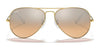 Ray-Ban AVIATOR LARGE METAL RB3025 Sunglasses | Size 62 / Arista Gold №9278R5 / Blue (3N 10.7%)