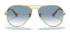 Ray-Ban AVIATOR LARGE METAL RB3025 Sunglasses | Size 62 / Arista Gold №9278R5 / Blue (3N 10.7%)