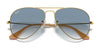 Ray-Ban AVIATOR LARGE METAL RB3025 Sunglasses | Size 62 / Arista Gold №9278R5 / Blue (3N 10.7%)