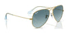 Ray-Ban AVIATOR LARGE METAL RB3025 Sunglasses | Size 62 / Arista Gold №9278R5 / Blue (3N 10.7%)