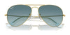 Ray-Ban AVIATOR LARGE METAL RB3025 Sunglasses | Size 62 / Arista Gold №9278R5 / Blue (3N 10.7%)